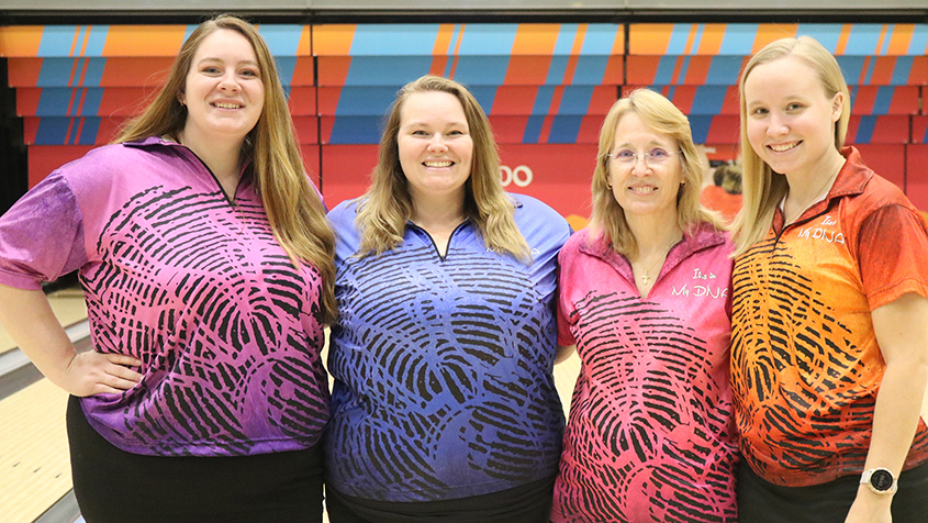 The members of It's In Our DNA at the 2024 USBC Women's Championships